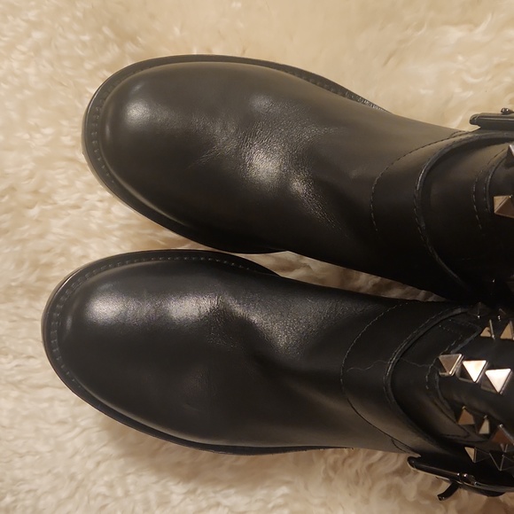 Valentino Garavani Rockstud Ankle Moto Boots - 38 - Fits US 7.5 - NWOT - Picture 10 of 16